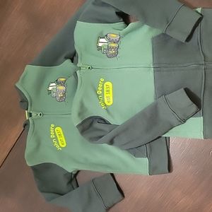 Set of 2 John Deere Zip up Hoodies